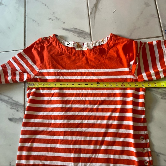 Maeve Orange and White Long Sleeve Tee - Picture 10 of 12